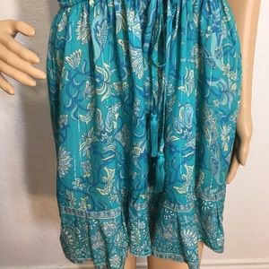 Old Entelier Aphrodite Turquoise Dress